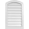 Ekena Millwork Arch Top Surface Mount PVC Gable Vent: Functional, w/ 2"W x 2"P Brickmould Sill Frame, 18"W x 28"H GVPAR18X2803SF - alternate 1